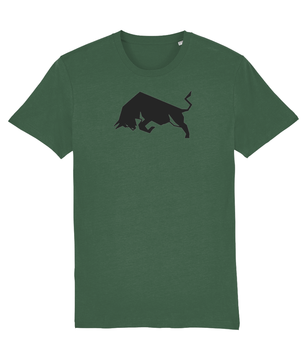 Bottle Green Bull Organic Cotton T-Shirt