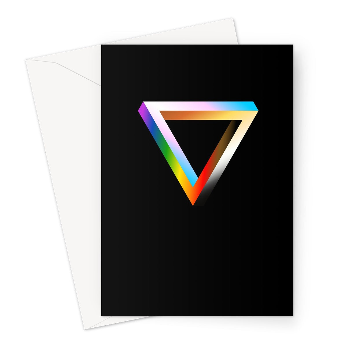 Impossible Triangle Greeting Card