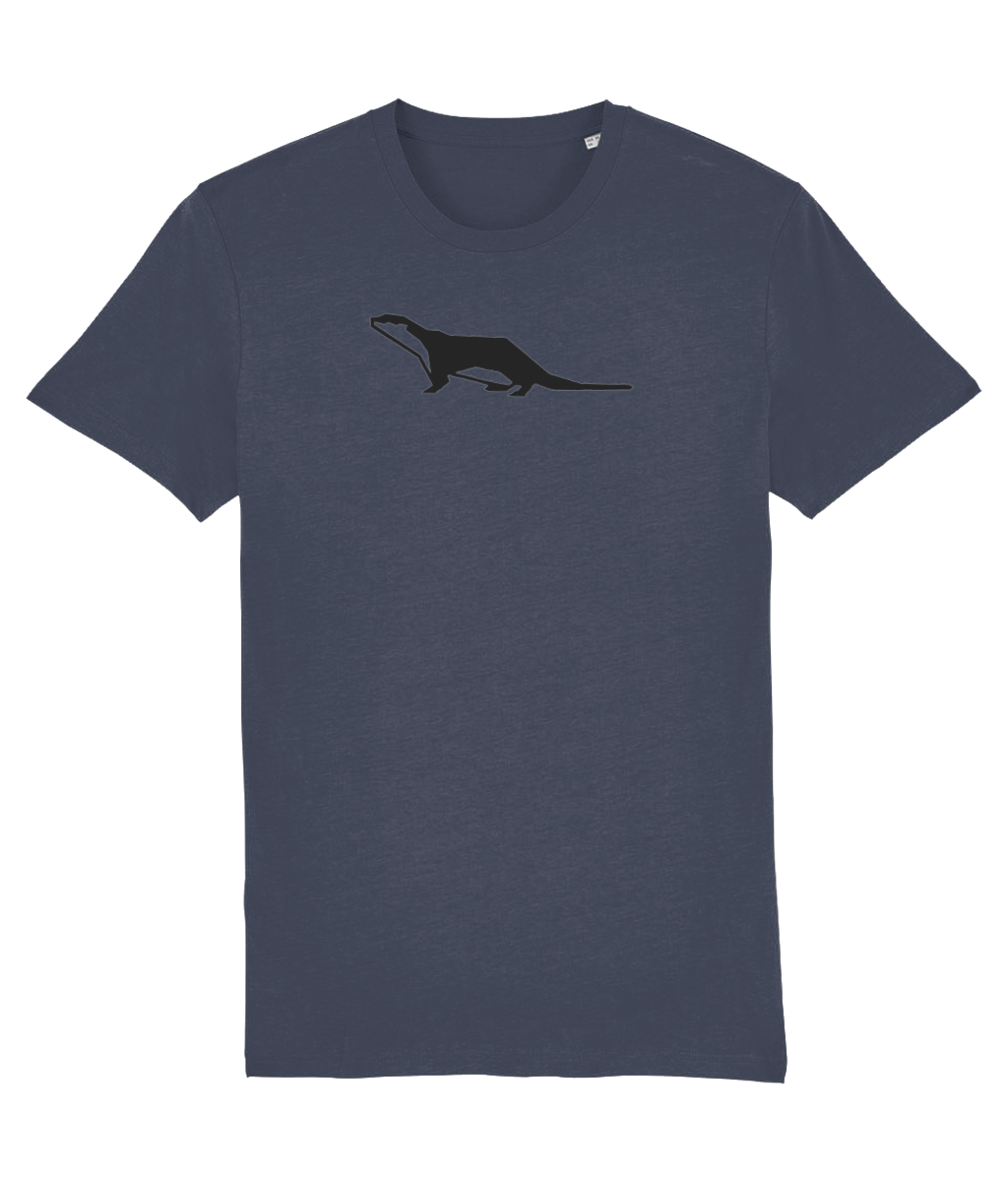 Otter Gay Organic Cotton T-Shirt in India Ink Grey