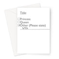Status Greeting Card