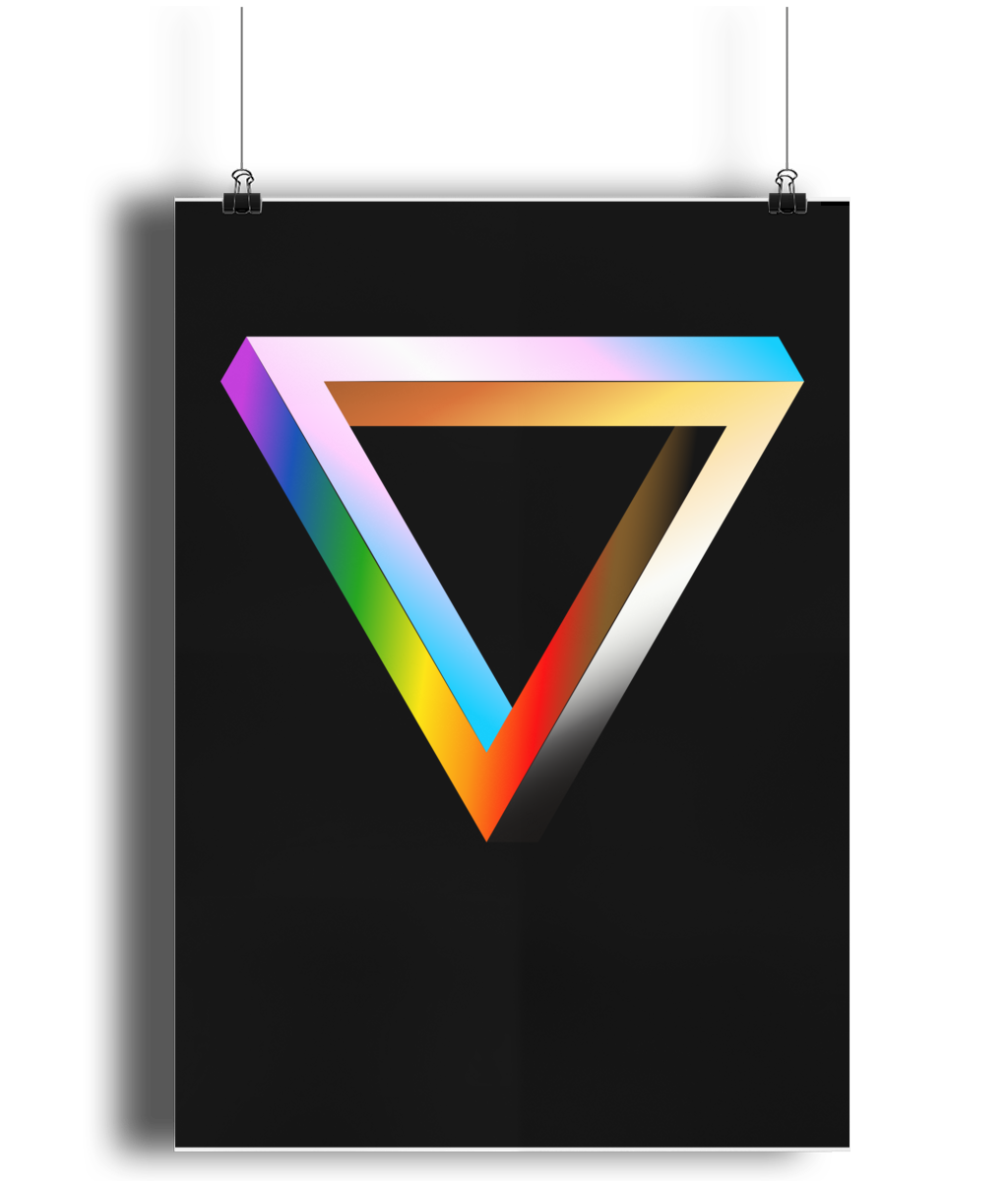Impossible Triangle Lustre Art Print