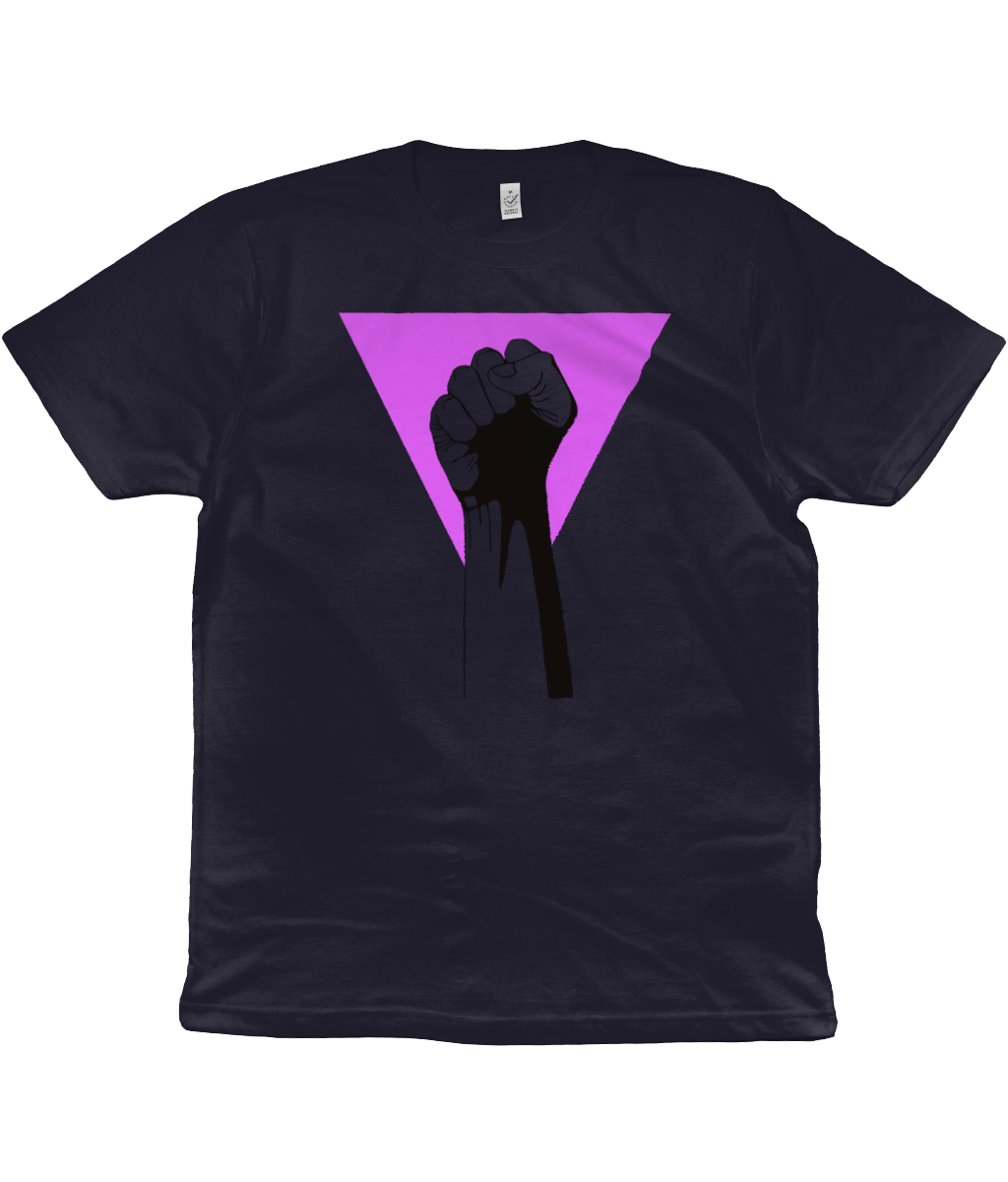 Pink Triangle/Resist Organic Cotton T-Shirt