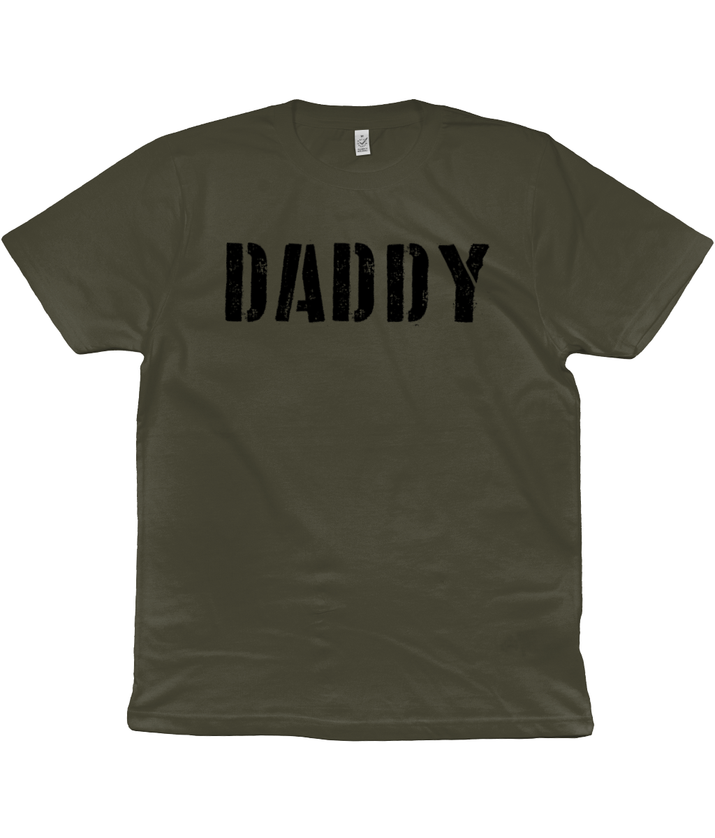 Army Green Daddy Organic Cotton T-Shirt 