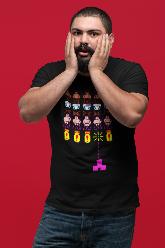 Gay Space Invaders Organic Cotton T-Shirt