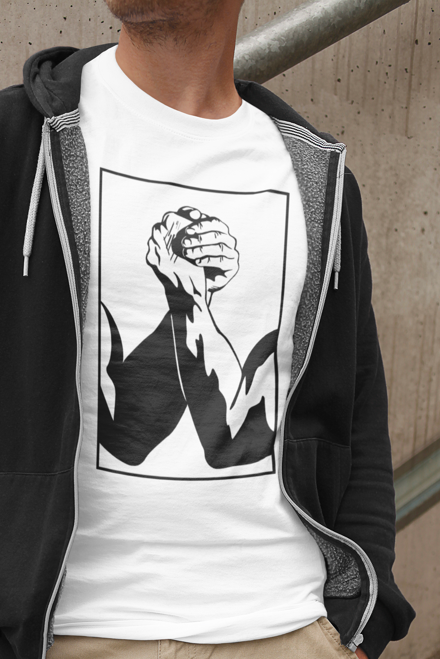 Arm Wrestle Organic Cotton T-shirt